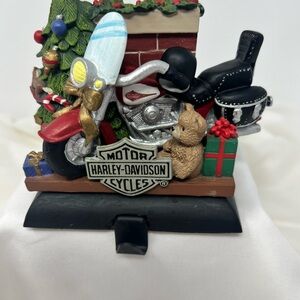 Vintage  1997 Harley Davidson Motorcycle Club Christmas Stocking Holder Holiday